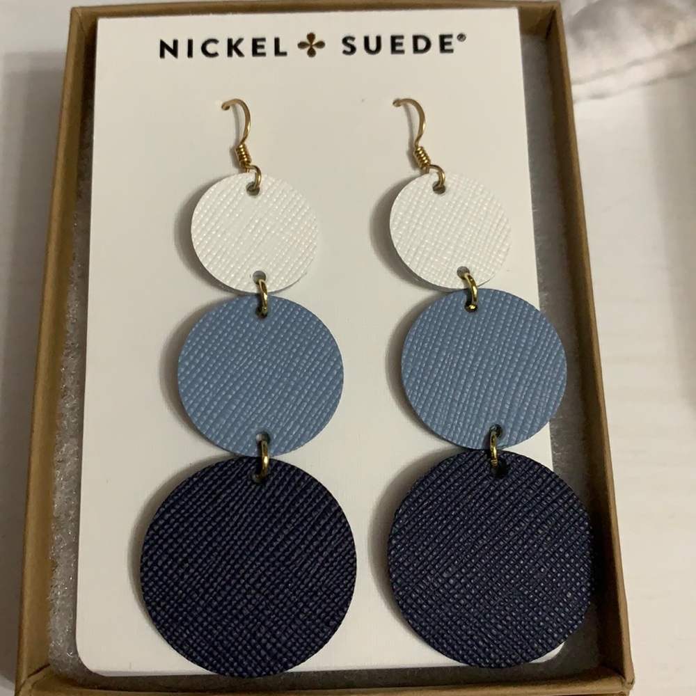 Nickel & Suede denim dotties